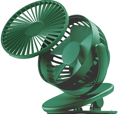 Вентилятор портативный SOLOVE clip electric fan 3 Speed, зелёный фото 2