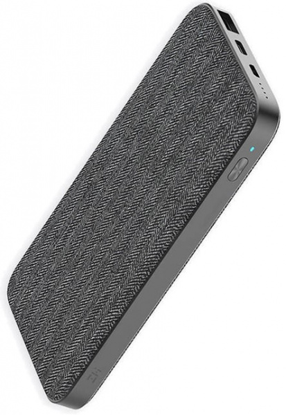 Внешний аккумулятор Xiaomi Mi Power Bank ZMI 10000mAh Pro QB910 серый фото 2