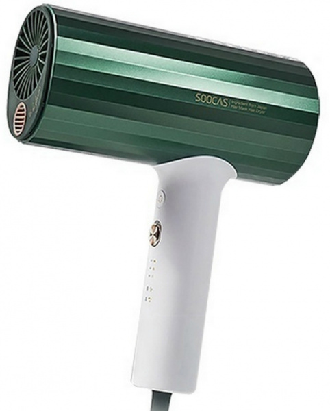 Фен для волос Xiaomi Soocas Dryer Hair Collagen HMH 001, зелёный фото 3