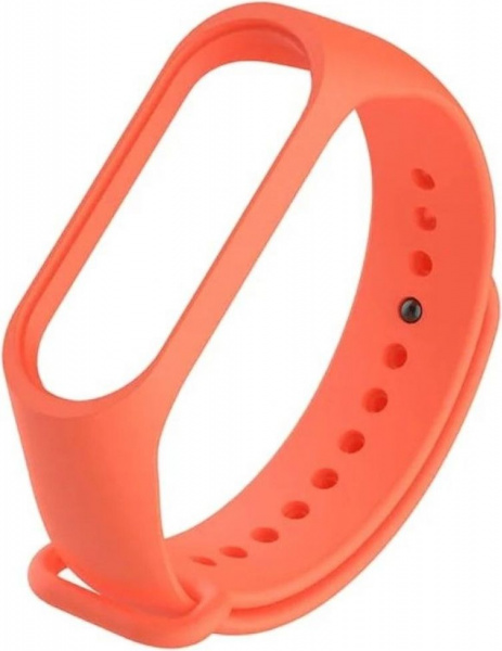 Ремешок силиконовый для Mi Band 4, оранжевый фото 1