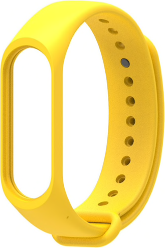 Ремешок силиконовый для Mi Band 5, желтый фото 1