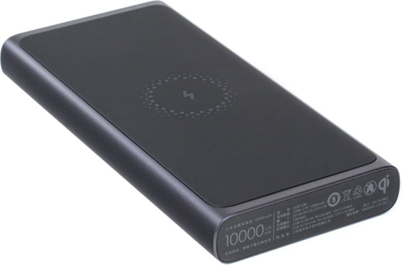 Внешний аккумулятор с поддержкой беспроводной зарядки Xiaomi Wireless Power Bank Youth 10000mAh (WPB15ZM) черный фото 7